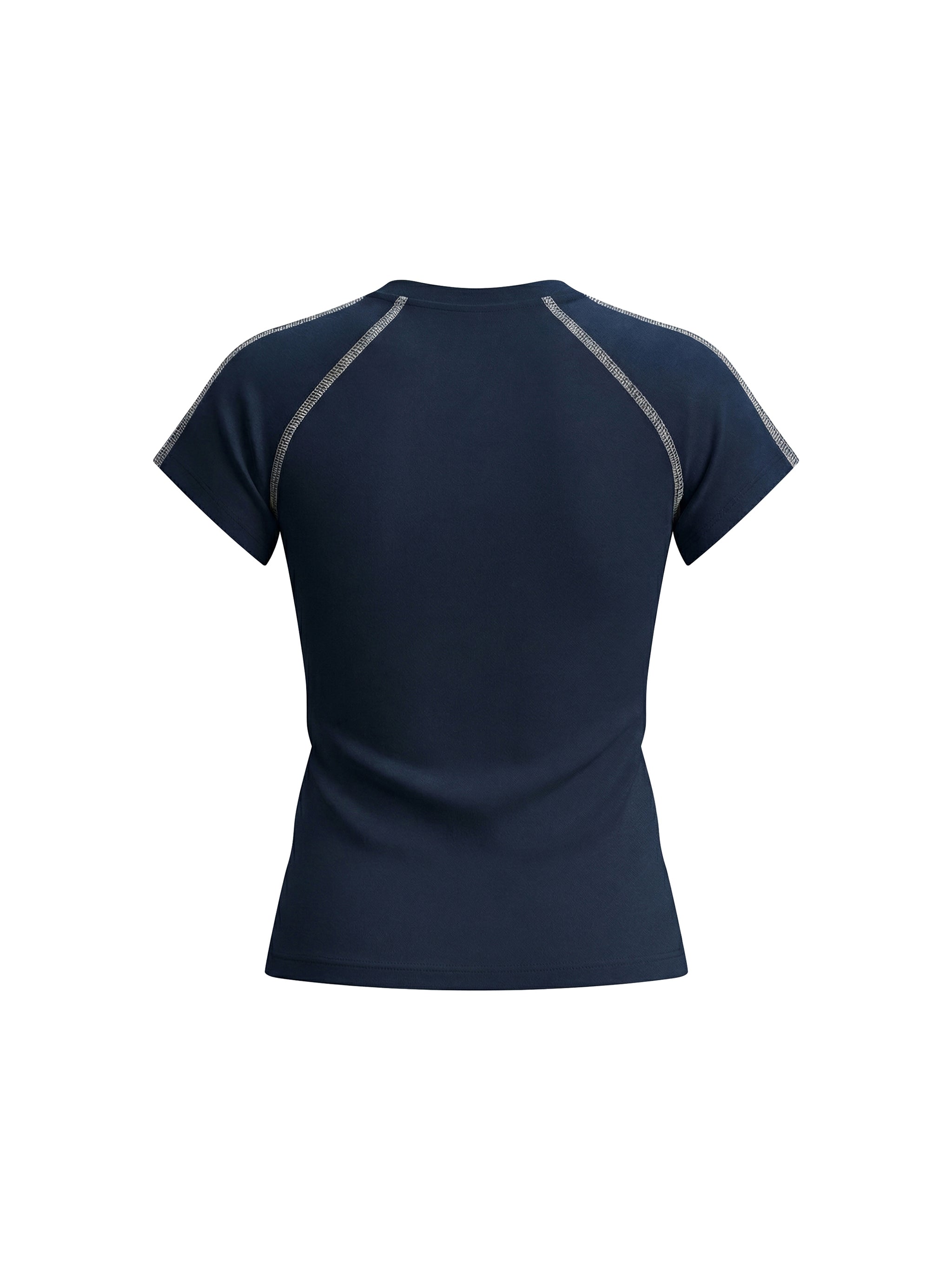 Women's Contrast Stitch Athletic Golf Tee - T-Shirt -
