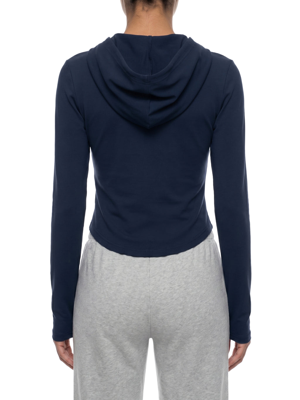 Women's Interlock Slim Cropped Hoodie - Hoodie -