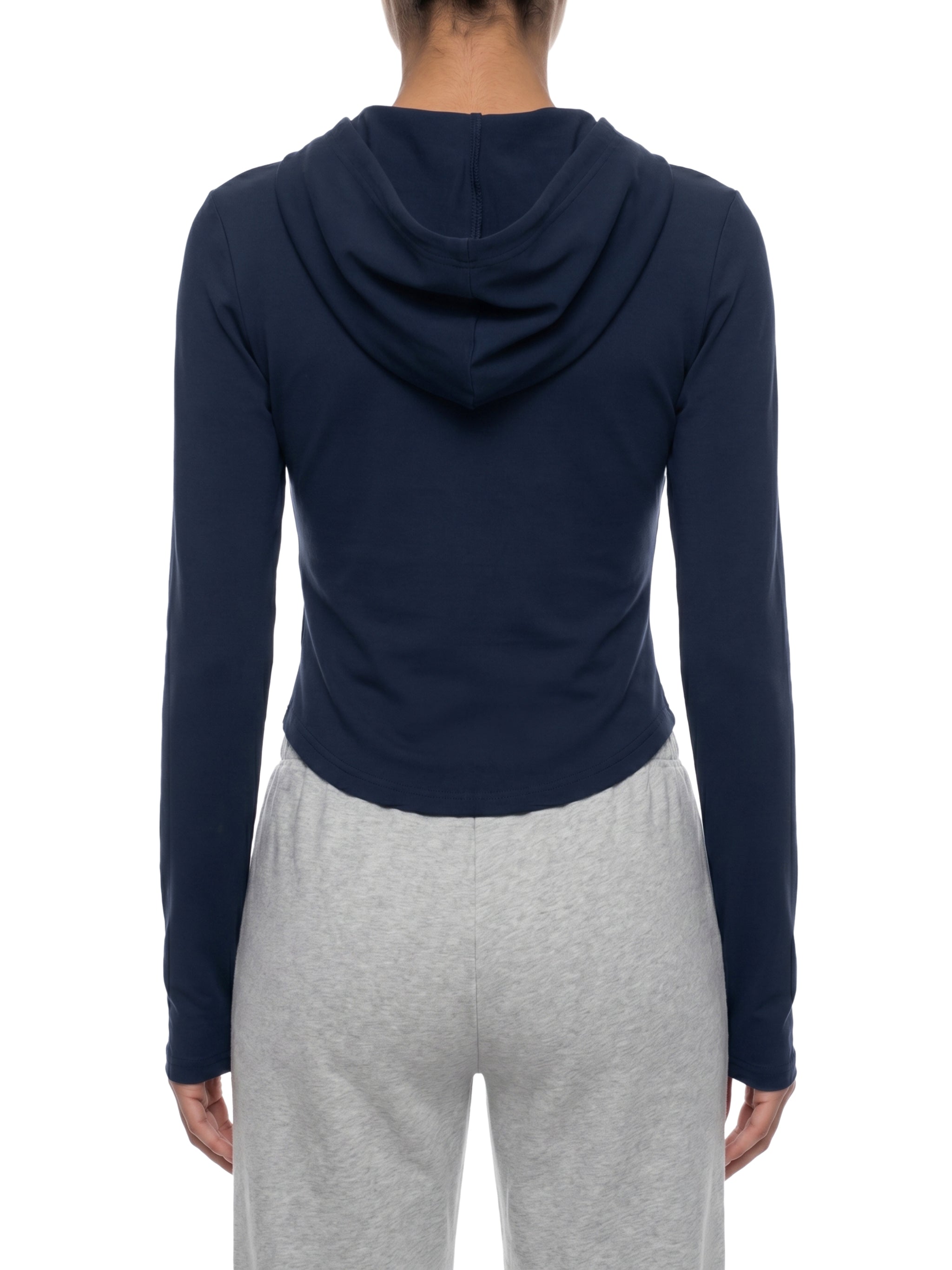 Women's Interlock Slim Cropped Hoodie - Hoodie -